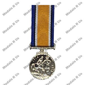 Alternative view of British War Medal - Miniature