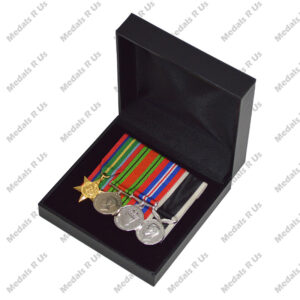 Alternative view of MOUNTED MEDAL SET WWII - GROUP 03 (4 MEDALS)