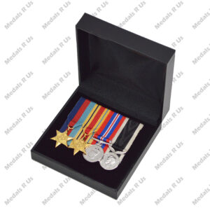 Alternative view of MOUNTED MEDAL SET WWII - GROUP 06 (4 MEDALS)